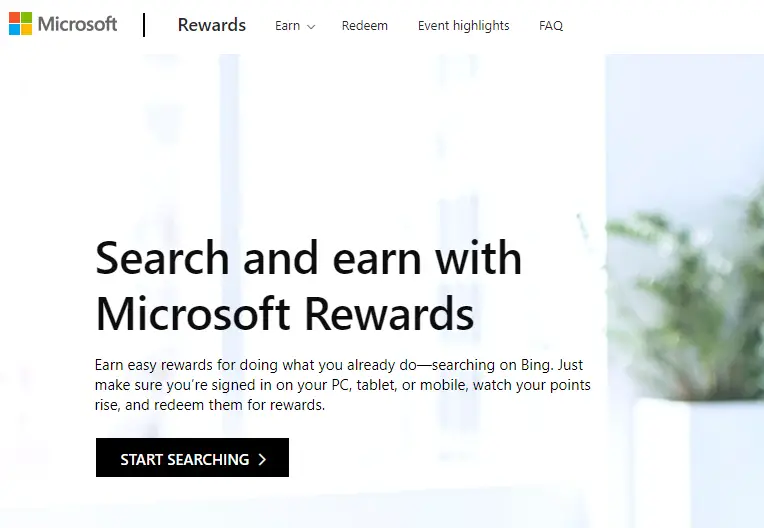 get paid to search the web with microsoft rewards