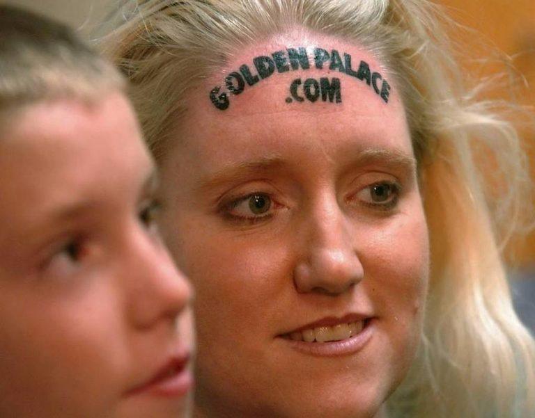 karolyne smith forehead goldie goldenpalace tattoo